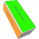 Morary 4 Way Nail Buffer Block Nail Shine Buffer Block for Natural and Acrylic Nails Smoother Buffing Block Polisher Fingernail File Buffer 240/400/1000/6000 Grit for Buffing Shinning