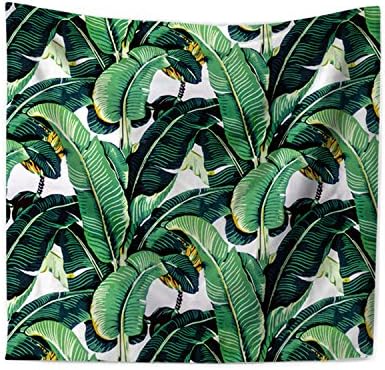 Ecomic Plant Leaf Bohemian Tapestry, Mandala Wall Hanging Tapestry Wall Art Decor, Beach Throw, Table Runner/Cloth,51" x 60"Inches (24)
