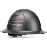 Dynamic WolfJaw Fiberglass Full Brim Hard Hat with Wheel Ratchet, 8 Point Suspension, ANSI/ISEA Z89.1 Type 1 Certified