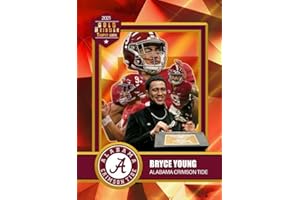 INTEGRITY SPORTS CARDS ONLINE 2020 BRYCE YOUNG Alabama Crimson Tide HEISMAN TROPHY Football Card Depicting His College Rookie Year - (Unbranded, Custom Made Novelty Art Card)