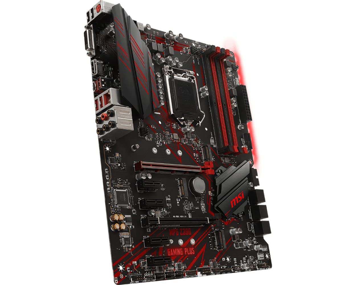 MSI MPG Z390 Gaming Plus LGA1151 (Intel 8th and 9th Gen) M.2 USB 3.1 Gen 2 DDR4 HDMI DVI CFX ATX Z390 Motherboard