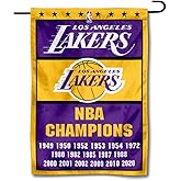 LA Lakers 17 Time Champions Double Sided Garden Flag