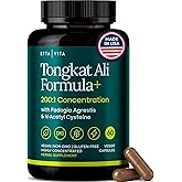 Potent Longjack - Tongkat Ali & Fadogia Agrestis Supplement for Men & Womens Energy, T Support, Lean Muscle Growth & Recovery, Hormonal Balance, Pre-Workout with Vegan NAC Liver Detox & Cleanse