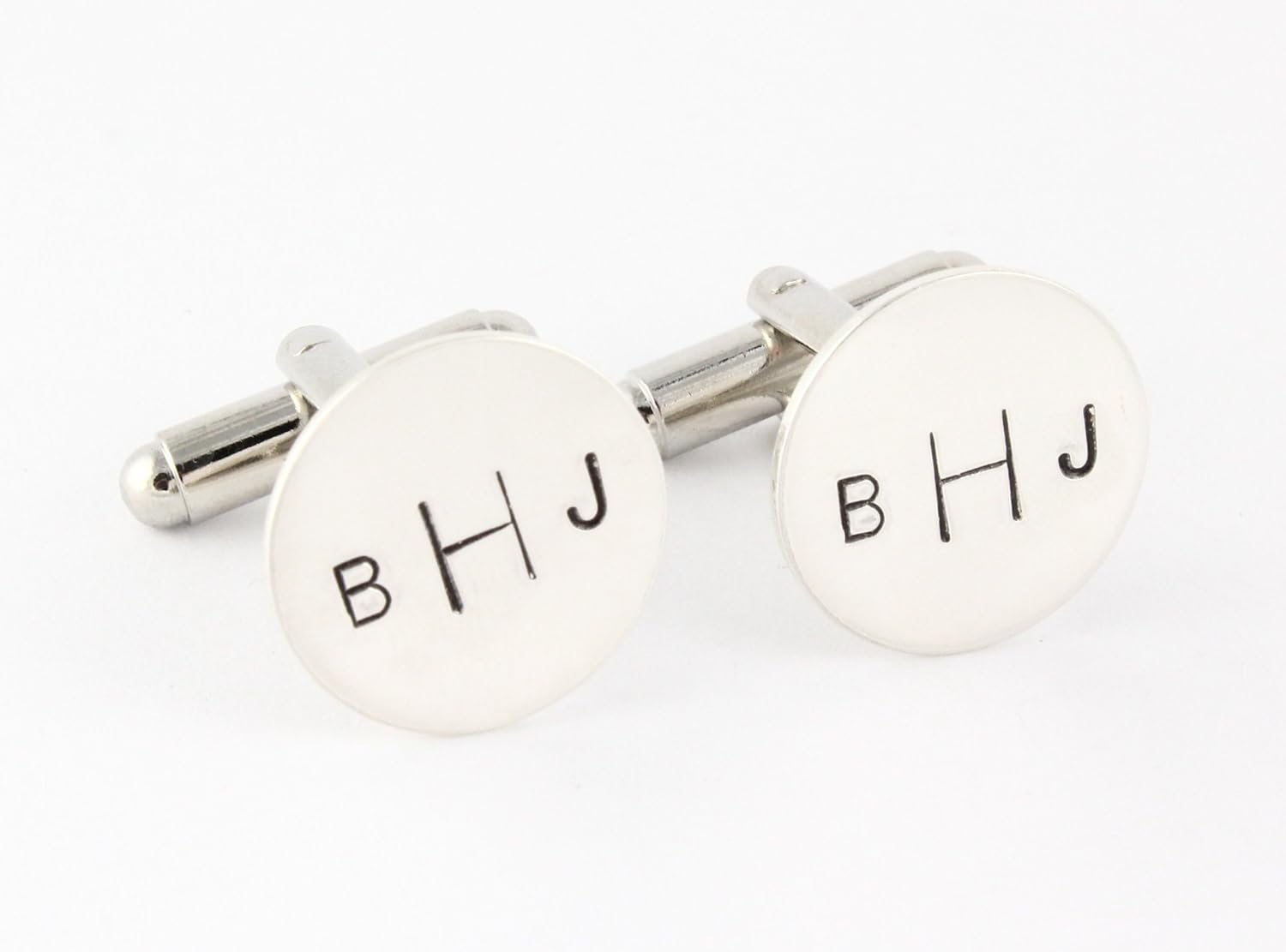 Monogram Cufflinks Personalized Initials Sterling