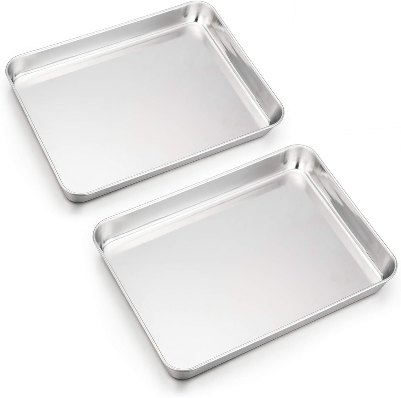 HaWare Mini Toaster Oven Baking Tray, Stainless Steel Small Serving Pan