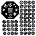 Nails Beauty Tool - TOOGOO(R)Nails Beauty Tool Manicure Template Nail Art Printing Image Polish Stamp Plate Scraper Stamper Kit (Black+Pink)
