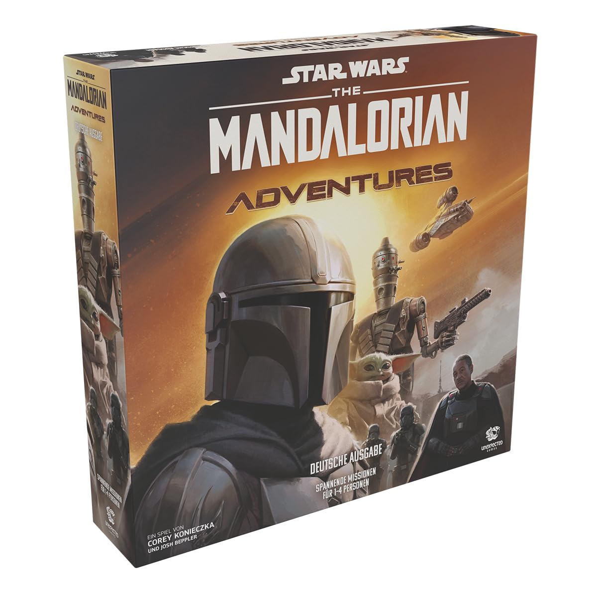 Asmodee The Mandalorian: Adventures, Kennerspiel, Strategiespiel, 1-4 Spieler, ab 12+ Jahren, 30-60 Minuten, Deutsch, Mehrfarbig, Bunt