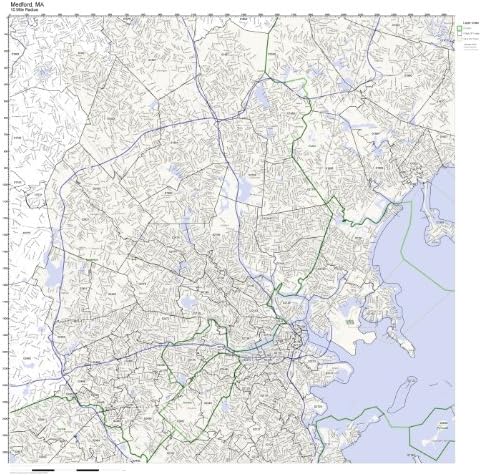 Medford Ma Zip Code Map Amazon.com: Working Maps Medford, MA Zip Code Map Not Laminated 