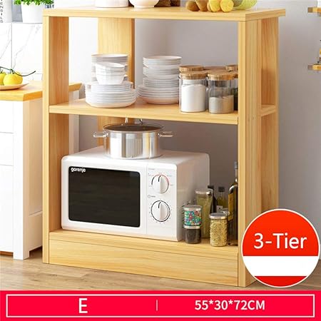 ZXCC Madera Estantería Microondas Encimera, Cocinas ...