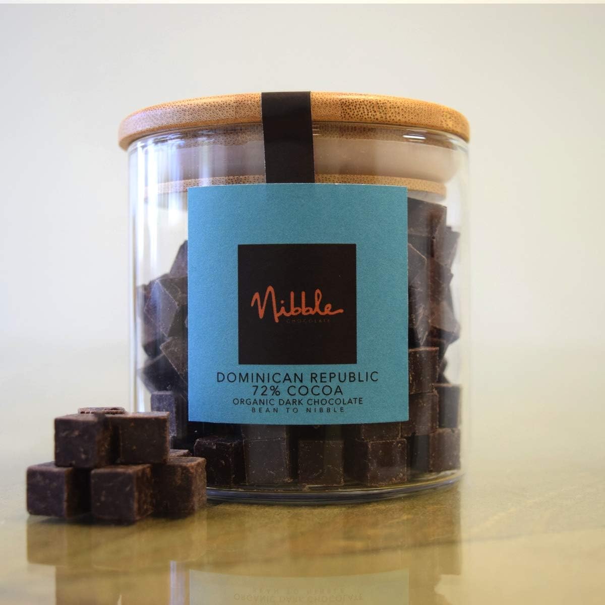 Nibble Chocolate Dominican Republic 72% (180 Nibblelitos) Tiny Nibbles