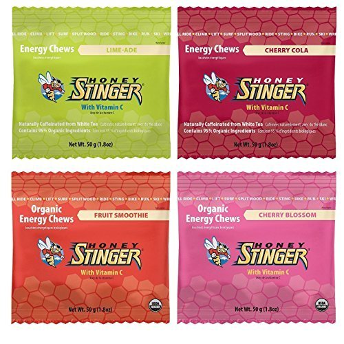 Honey Stinger Organic Energy Chews - Variety Selection (8 x 1.8oz bags)