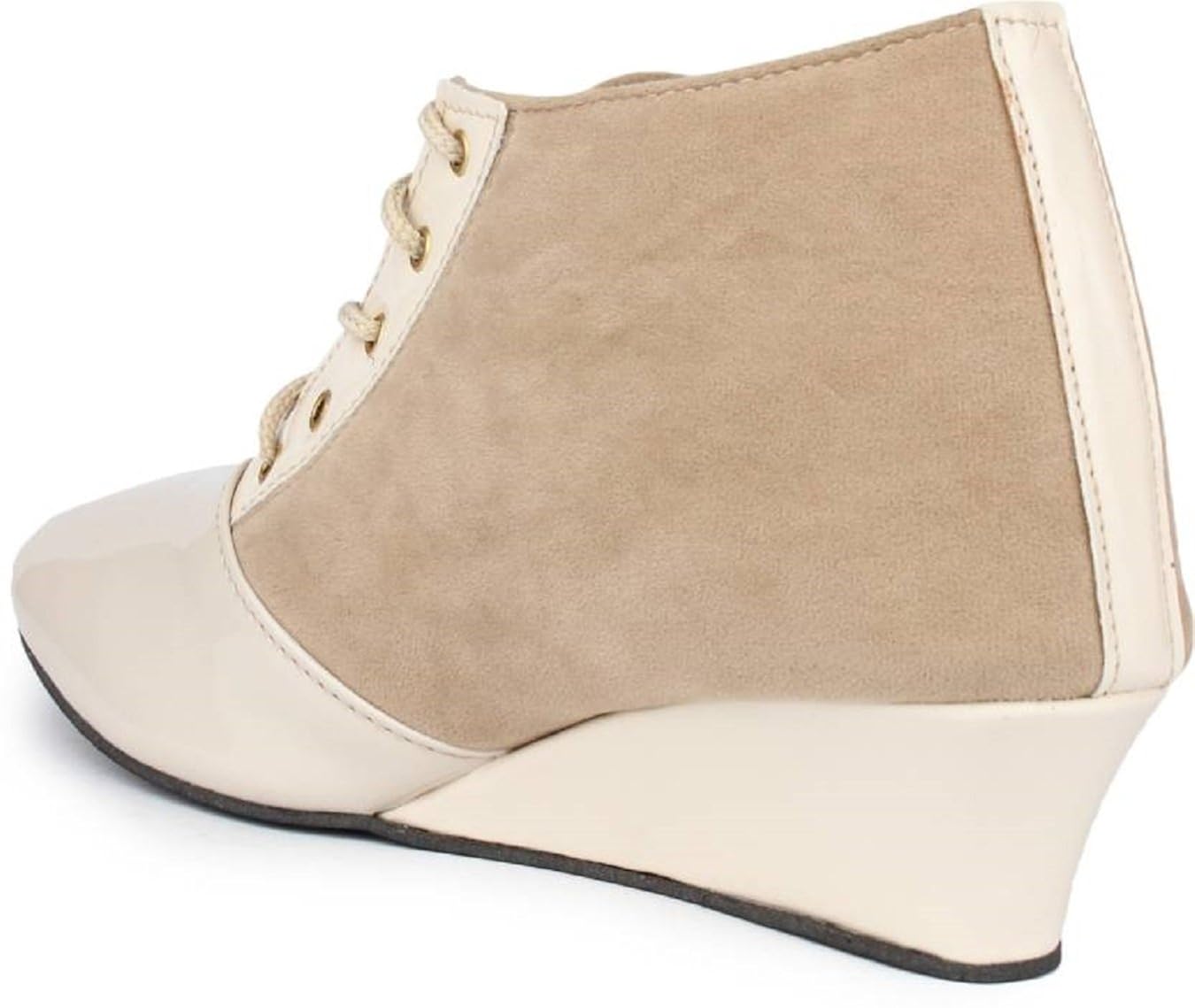 beps stylish & fashionable suede & patent ankle boot's for women