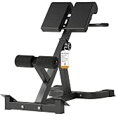 SIRHOME Roman Chair, Adjustable Hyperextension Bench for Men &amp; Women | Multifunctional Fitness Chair for Hip, Exceptional for Glute, Core and Lower Back Training,300 lbs Weight