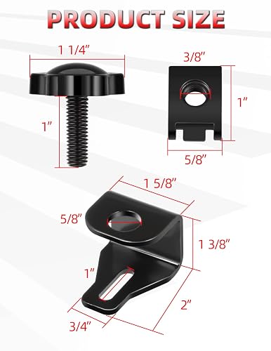 Saddlebag Safety Bolts Saddlebag Lock Mount Security Bolts For Harley Touring Models (1993-2023) - Anti-Theft Kit With U-Clips Rickrak Saddlebag Bolt Replacement