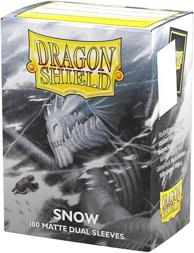 Dragon Shield Standard Size Dual Matte Snow 100 Sleeves AT-15005