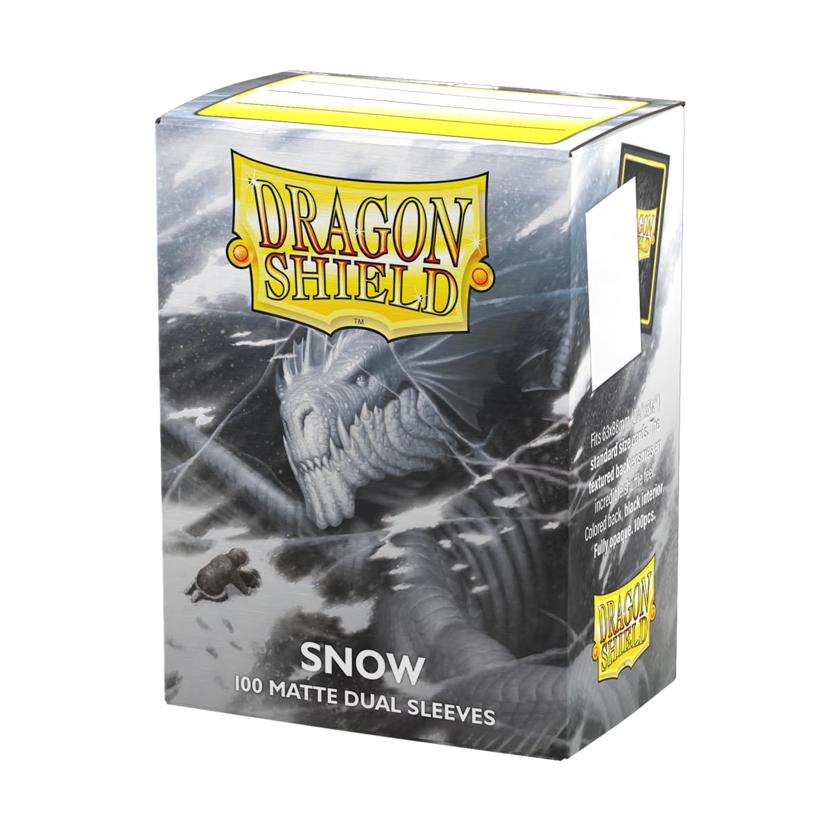 Arcane Tinmen AT-15005 Dragon Shield Standard Size Dual Matte Snow (100 Sleeves) — image 1