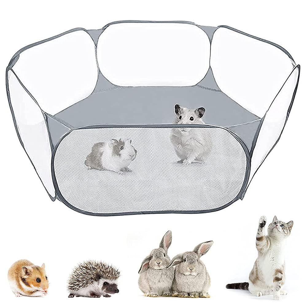 Bhina Small Animals Tent,Small Animal Pet Playpen,Indoor Exercise Fence,Portable Outdoor Exercise Fence,With Storage Bag,Foldable,Suitable For Guinea Pigs,Rabbits,Hamsters,Chinchillas,Hedgehogs