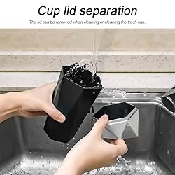 2PCS Car Trash Can with Lid, Mini Portable Auto