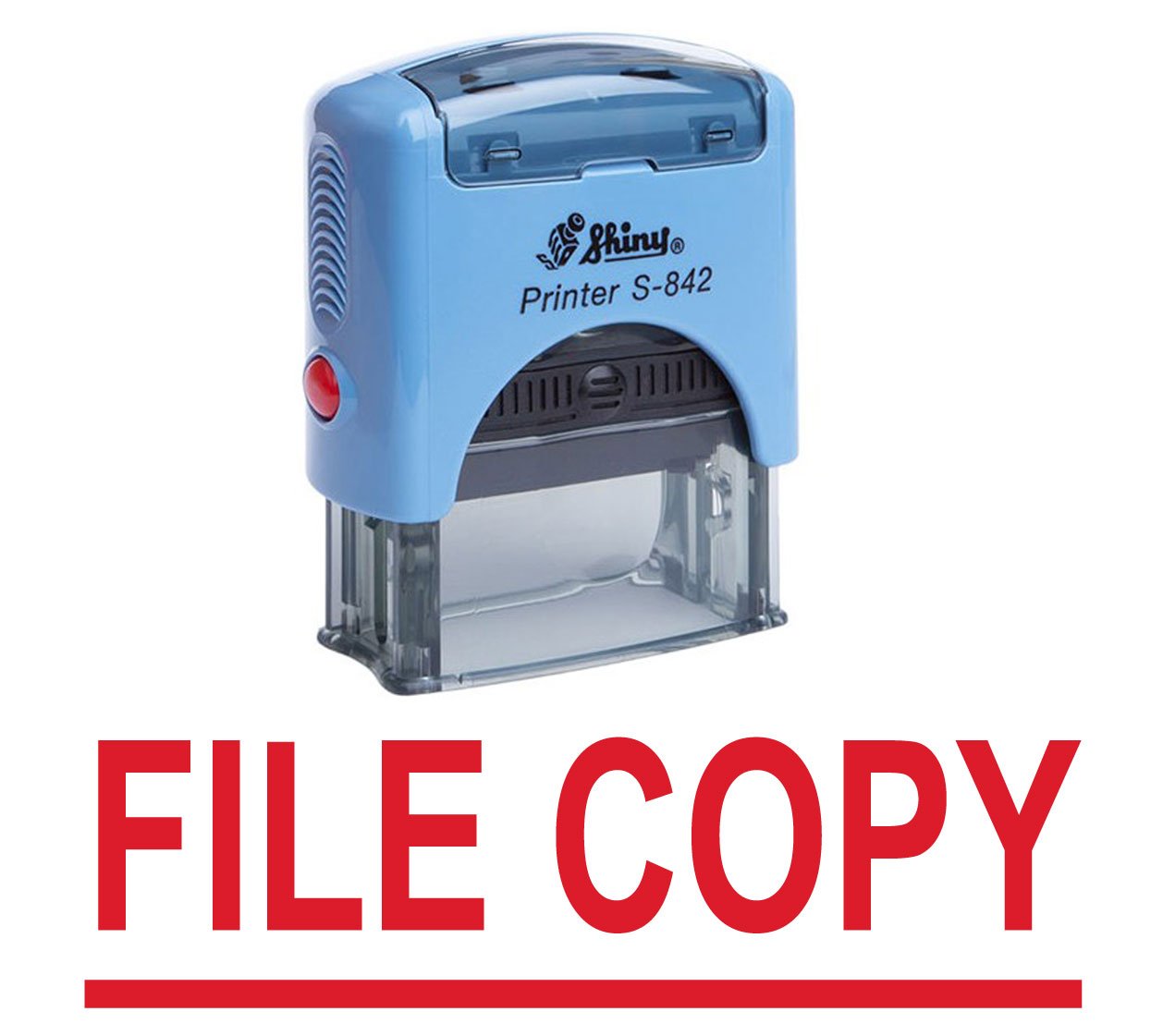 File Copy Self Inking Rubber Stamp Custom Shiny Office Stationary Stamp