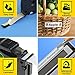 Label KINGDOM 4 Pack Compatible Brother Ptouch Tz Tze 221 Label Tape 9mm 0.35 Inch Laminated White with Brother Label Maker PT-D600 PT-D210 PT-D200