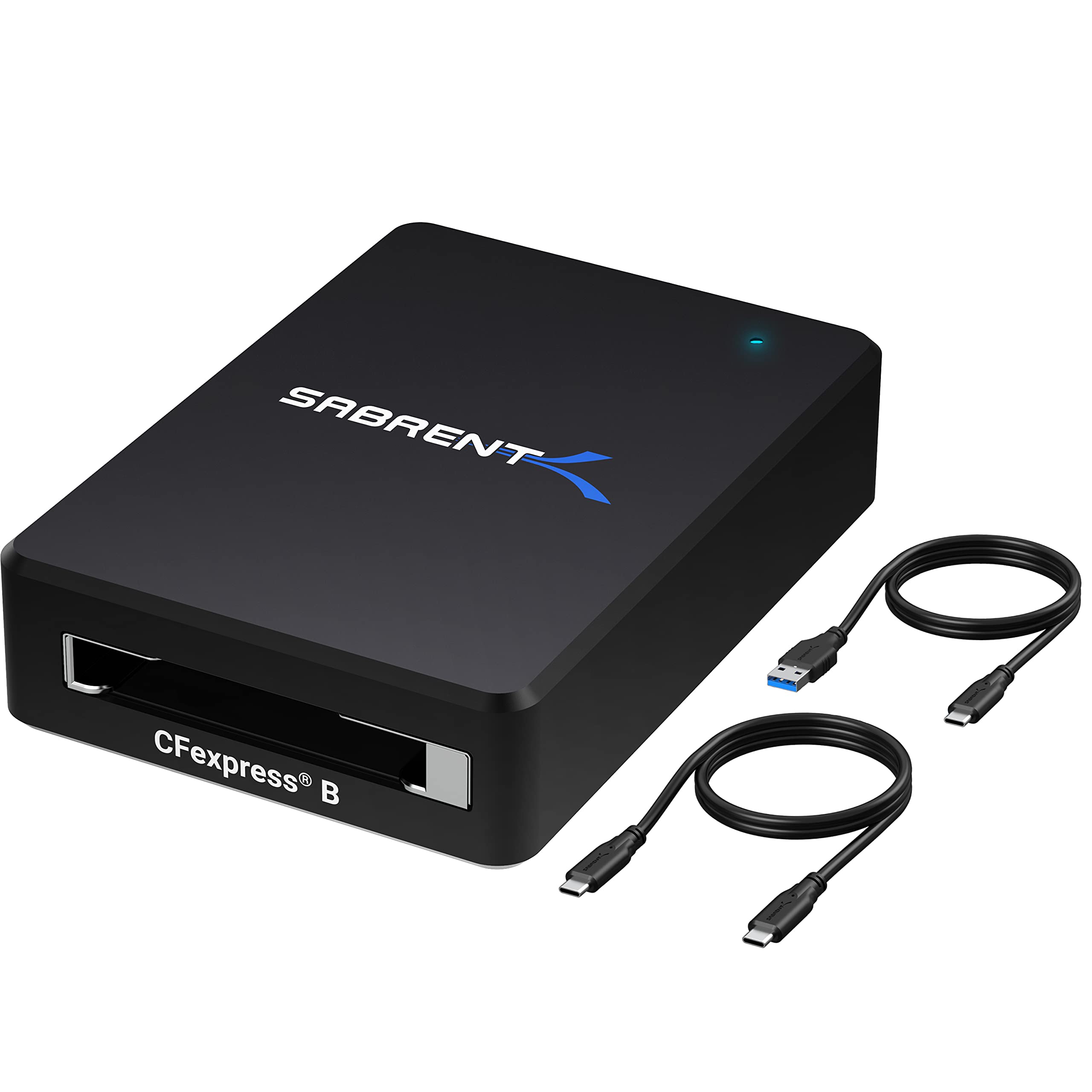 SABRENT CF Express Type B Card Reader, USB Type C 3.2x2 10Gbps Thunderbolt Compatible (CR-CFER)