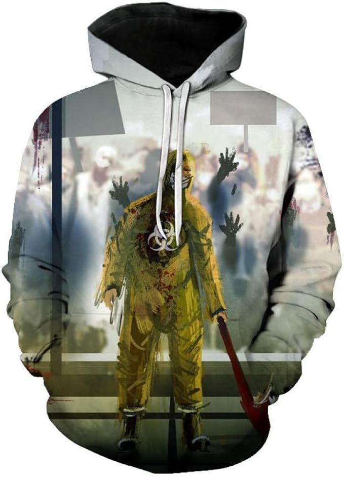 Scary Clown Skeleton Sudadera con Capucha para Mujer con Estampado 3D