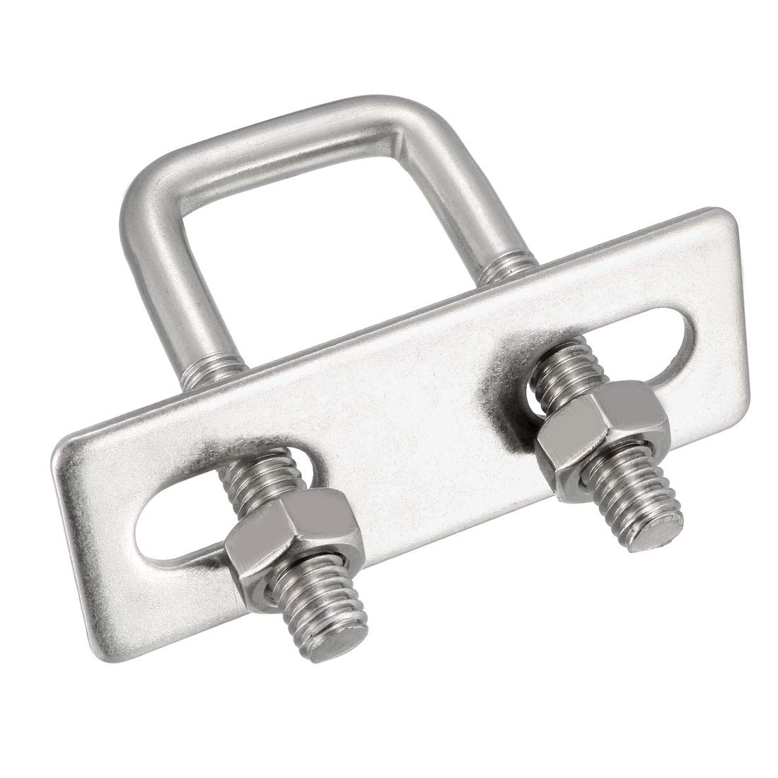 sourcing map Square u-bolts 0.79"(20mm) Inner Width 45mm Length M6 304 Stainless Steel U Bolt with Nuts Frame for Boat Trailer