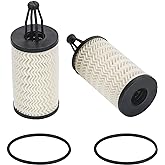 2 Pcs Engine Oil Filter Compatible With Mercedes-Benz Vehicle C, CLS, E, CLE, S, ML, SL Series, Replace #2761800009