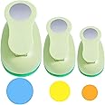 UCEC Circle Cutter, 3 Pcs Circle Punch, 2 + 1 + 5/8 Inch Craft Hole Punch, Paper Cutter for Crafting Hole Punch for Paper Crafting Card, Making Scrapbook Craft, DIY Office Supplies