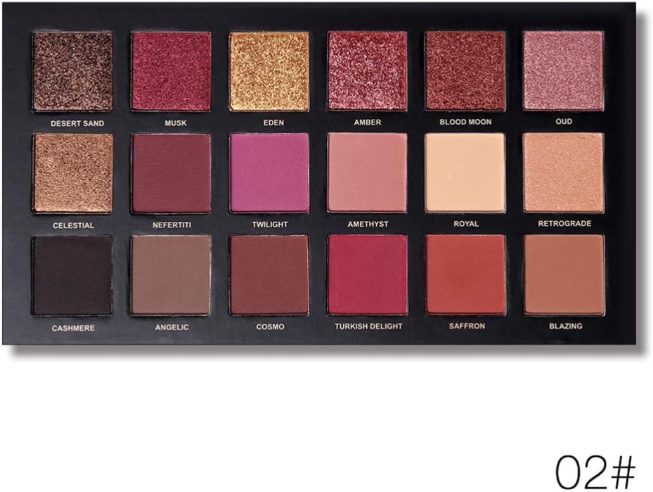 RATWIFE 18 Color rose gold eyeshadow pan Huda Desert Plate potato figurine Fish Jiking Eyeshadow Makeup Tray