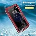 iPhone 6S Plus Waterproof Case, Seacosmo Full Body Protective Shell with Built-in Screen Protector Military Grade Rugged Heavy Duty Case Cover for iPhone 6 Plus, Red