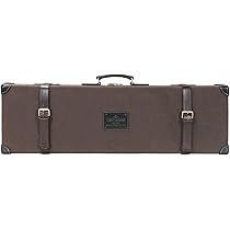 Tourbon Vintage Canvas Shotgun Gun Case Hard with Soild Brass Lock