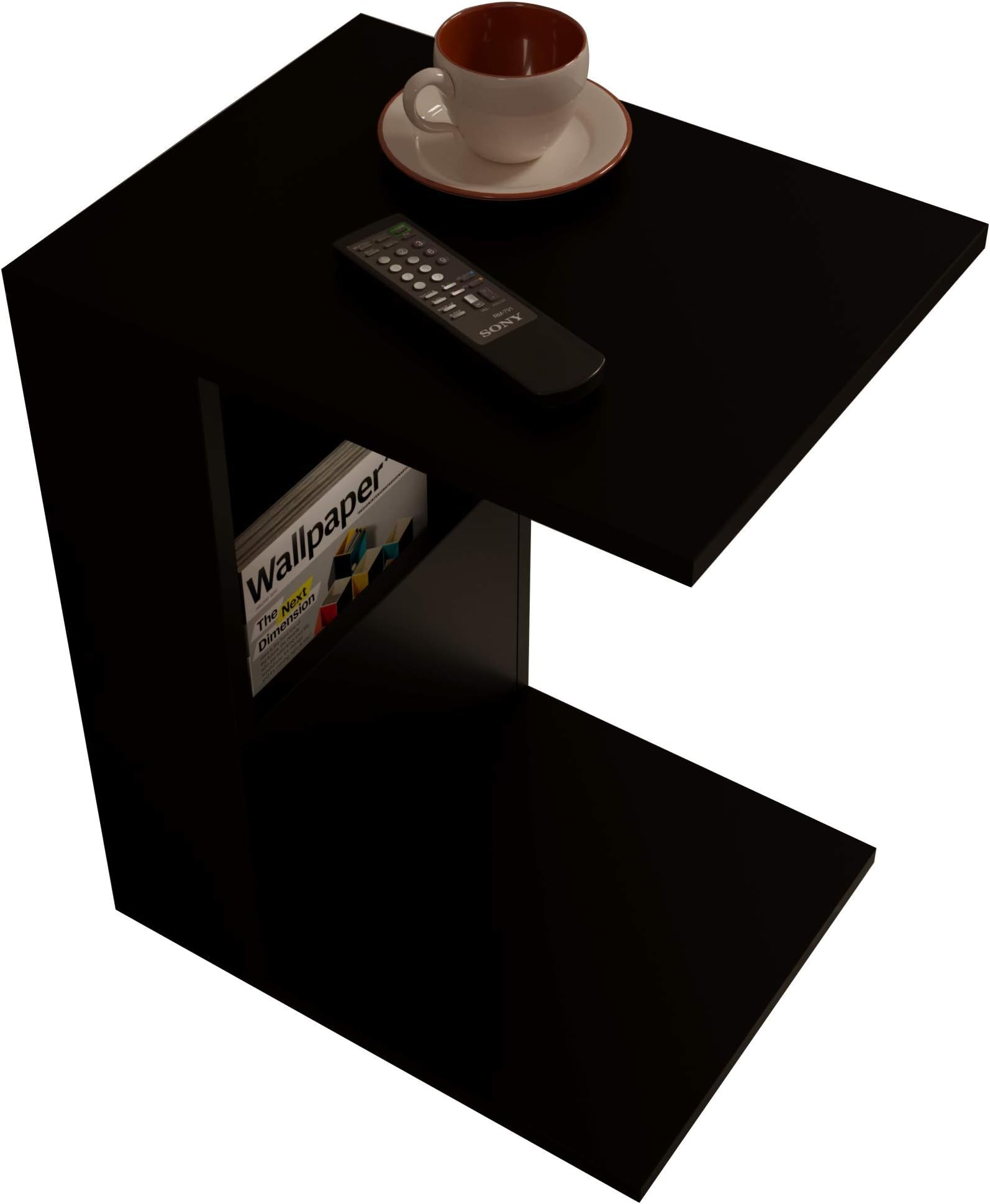 Bono Modern Side Coffee Table with a Fashionable Design Modern - Black