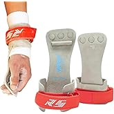 Reisport Men's High Bar Gymnastics Leather Hand Grips for Gymnasts - USA | Durable for Gymnastics Bars Men &amp; Boys - Gymnastics Equipment &amp; Accessories for Advanced Gymnasts, Hook Loop / Double Buckle