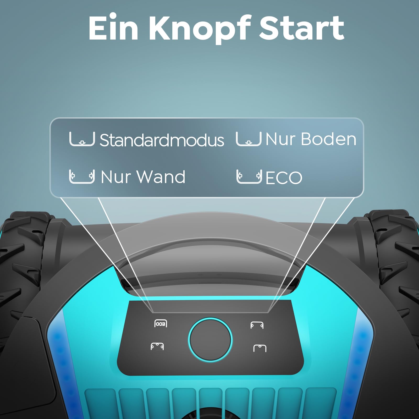 TALOSBO Pleco Pro Poolroboter Akku Wand und Boden, Wasserlinienreinigung, 210 Min Laufzeit, Doppelfilter, 3 Motoren System, Smarte App Steuerung, Kabelloser Poolsauger bis 200 m² 8