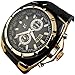 YouYouPifa® Fashion Luxury Rubber Strap Quartz Sports Wrist Watch (Gold)