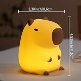YuanDian Capybara Night Light BPA Free Silicone Tap Control Warm Bright view 5