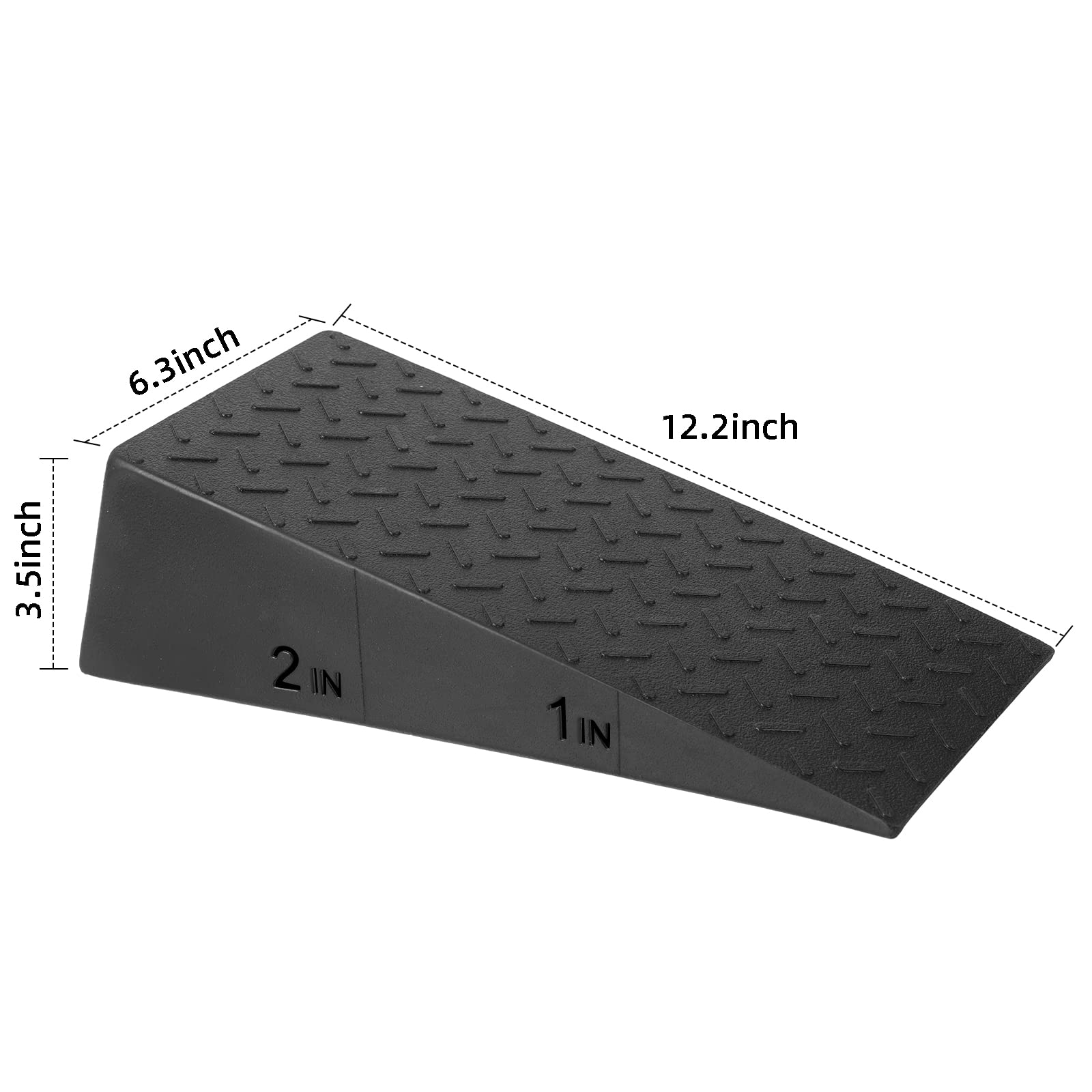 Folaps Squat Wedge Block for Heel Elevated Squat Weightlifting Calf Stretcher Slant Board for Mobility Balance and Strength Performance