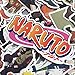 Homyu Stickers Naruto Anime Decals 63-Pcs for Laptops Cars Motorcycle Portable Luggages Ipad Waterproof Sunlight-Proof