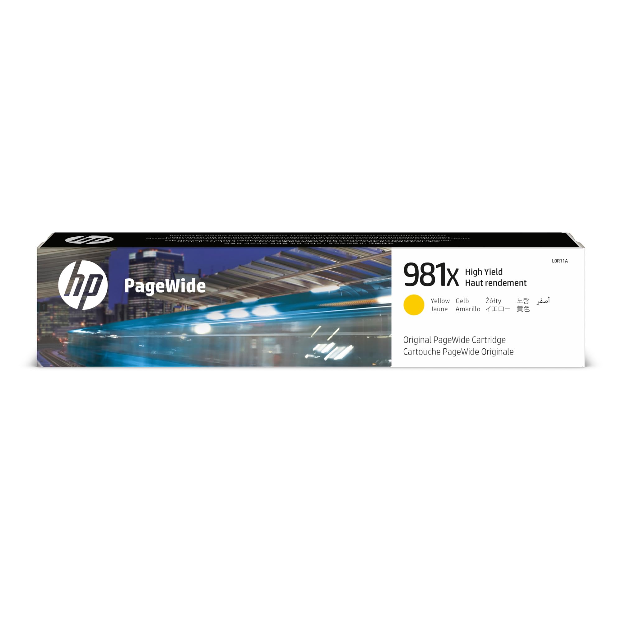 HP L0R11A 981X High Yield Original PageWide Cartridge, Yellow, Single Pack