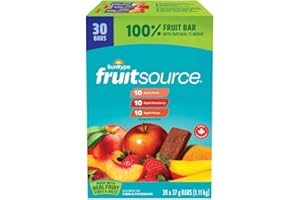 SunRype Fruit Source: Fruit Bars - 30 Pack (Apple Peach, Apple Strawberry, Apple Mango)