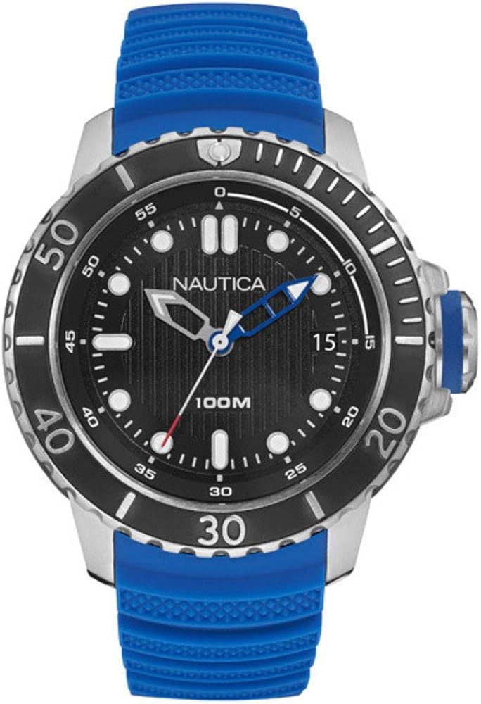 Nautica Men's 'NMX DIVE STYLE DATE' Quartz Stainless Steel