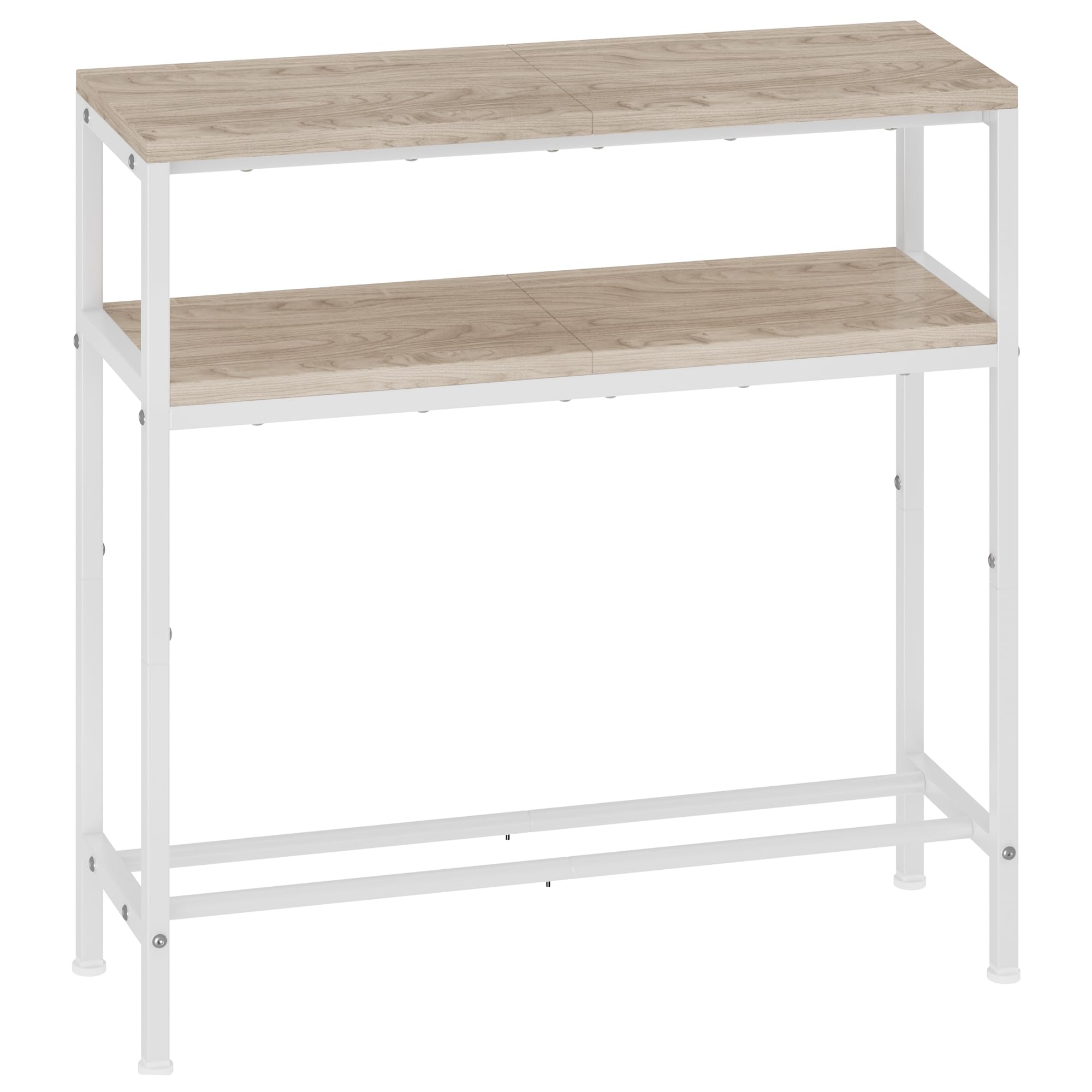 Photo 1 of *FOR PARTS ONLY* Homeiju Entryway Table with Storage, 3-Tier Console Table 31.5" Width, Industrial Sofa Table with Open Shelves, Foyer Tables for Entryway, Hallway, Kitchen, Living Room and Bedroom, Light Coffee