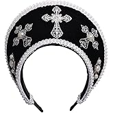 GRACEART Anne Boleyn Hat Headpiece Elizabethan Headwear Tudor Coronet Hood Hat