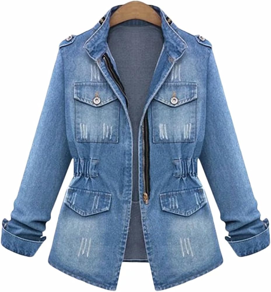 half sleeve jean jacket