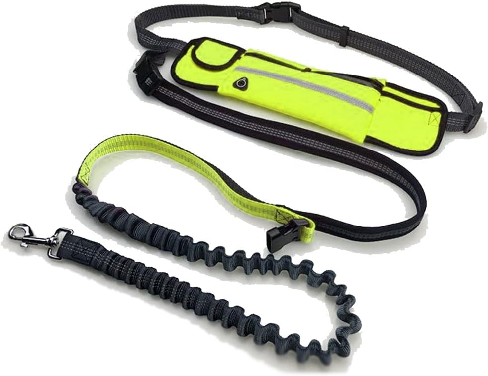 Nokire Dog Leash- Free Dog Leash with Ergonomic Adjustable Belt, Hands Free Dog Leash for Running, Includes Three Pockets to Store Essential Items.