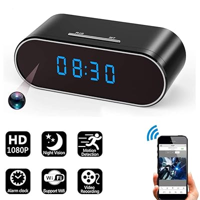 HD 1080P Spy Camera Alarm Clock with Night Vision Kuwait Ubuy