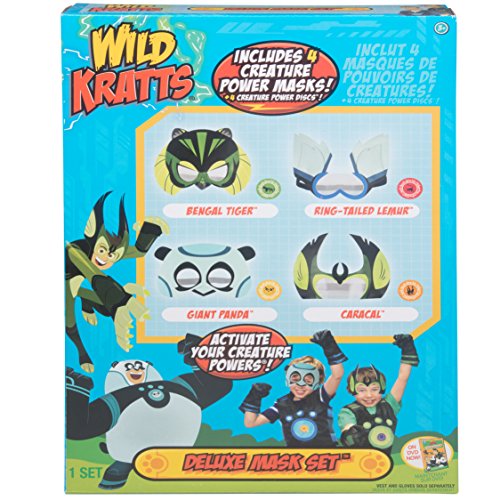 Wild Kratts Toys Power Suit Masks - Set of 4 with Creature Power Discs