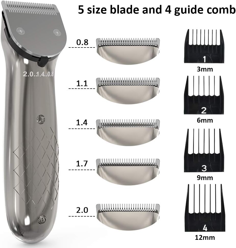 AUSHEN Dog Clippers, Dog Grooming Clippers with High Power for Thick Heavy Coats Professional Rechargeable Cordless Low Noise Dog Hair Shaver for Small & Large Dogs Cats and Other Pets