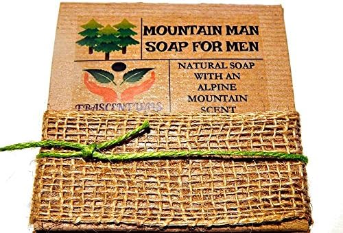 Mountain Man Soap For Men Comes In Gift Box Handmade With Natural Ingredients Like Coconut Oil